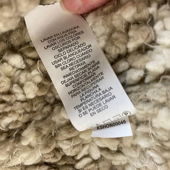 NWT KENSIE Sweater Vest L Chubby Open Front  Sweater Cabin Core Acorn - Picture 6 of 12